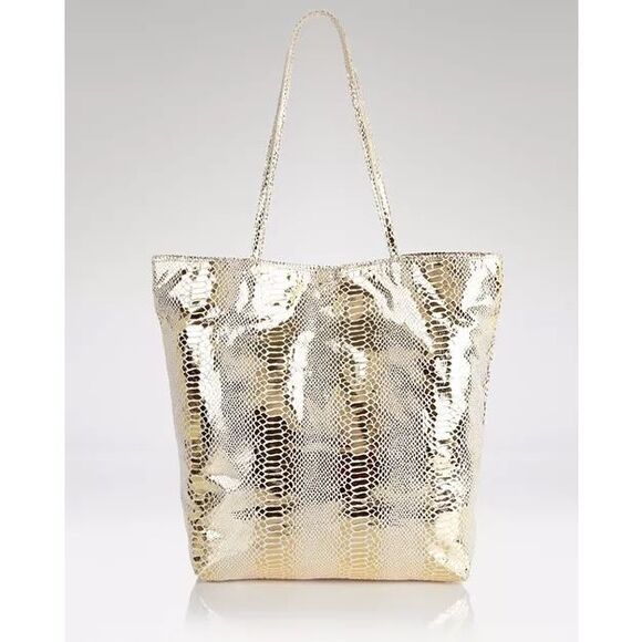 Carlos Falchi Tote - Medium Microfiber Shopping - Picture 1 of 7